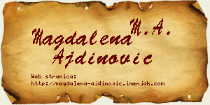 Magdalena Ajdinović vizit kartica